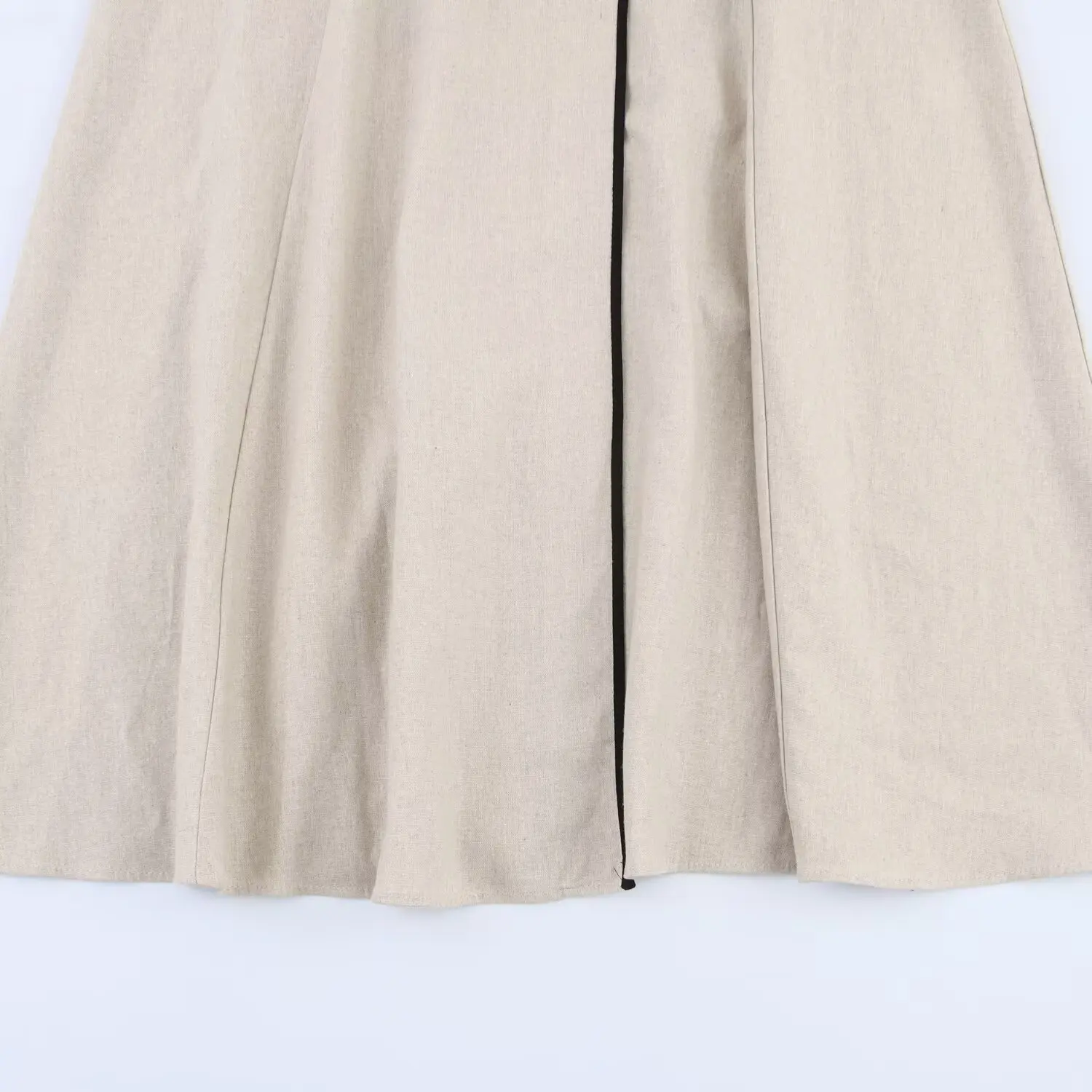 Lily |  V-Neck Single-Breasted Sleeveless Midi Dress with Belt