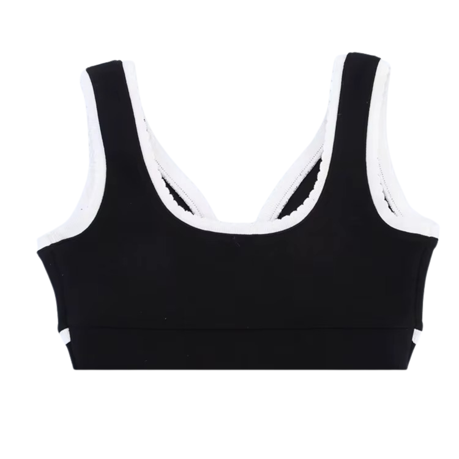 Abigail | Contrast Trim V-Neck Knitted Sleeveless Midi Dress