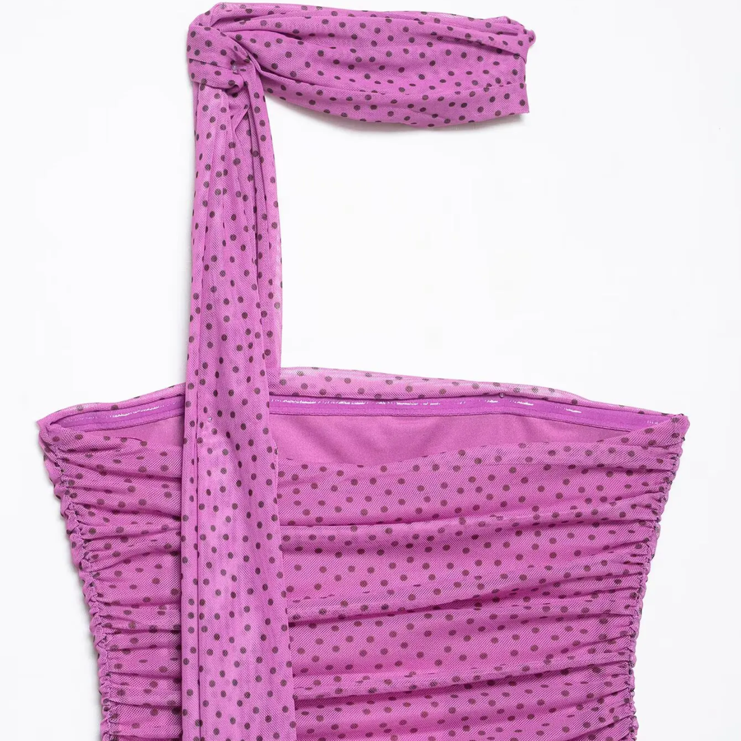 Zoey | Polka Dot Print Sleeveless Backless Midi Party Dress