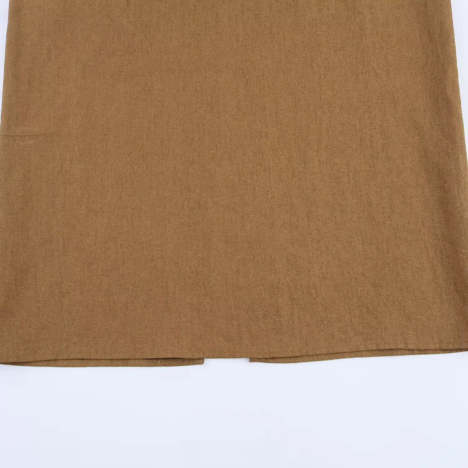 Ellie | Linen Buckle Strap Backless Zipper Midi Dress